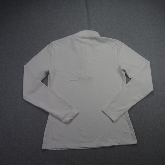 J McLaughlin Pullover Womens XS White Quarter Zip Long Sleeve Mock Neck Shirt - Picture 6 of 16